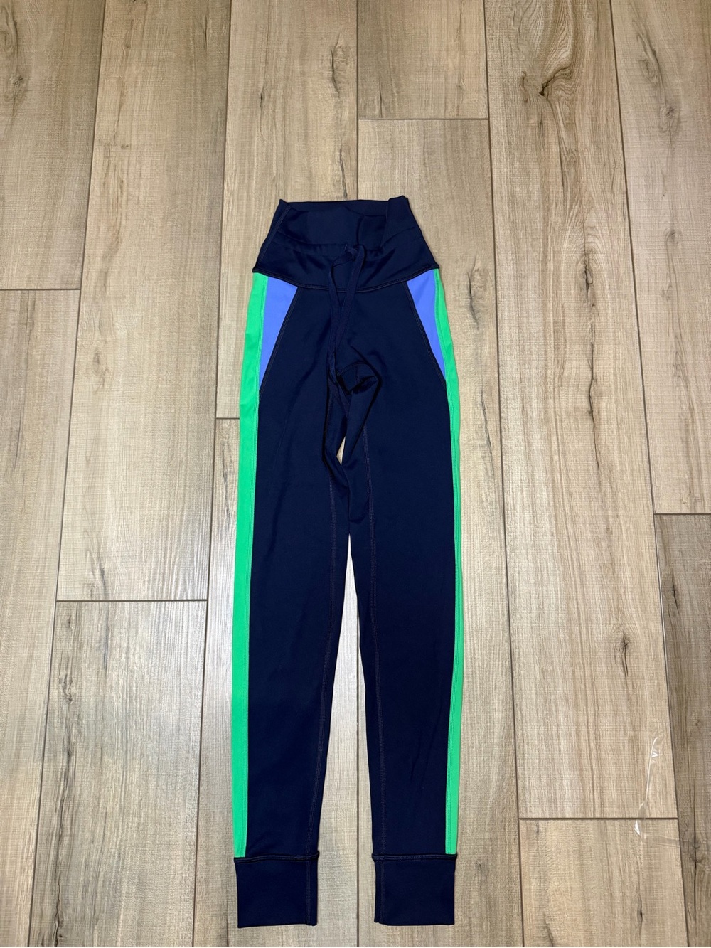 OFFLINE by Aerie XXS Navy Green Colorblock High Rise Leggings
